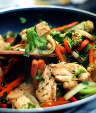 Turkey Stir Fry W/ Vegetables
