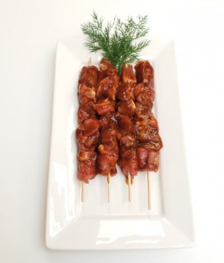 Marinated Turkey Kabobs Dark Meat