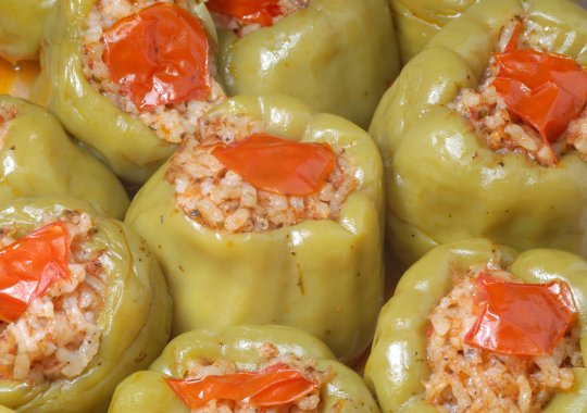 Vegetables Stuffed W/Turkey