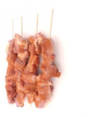 Seasoned Chicken Shish Kabobs White Meat